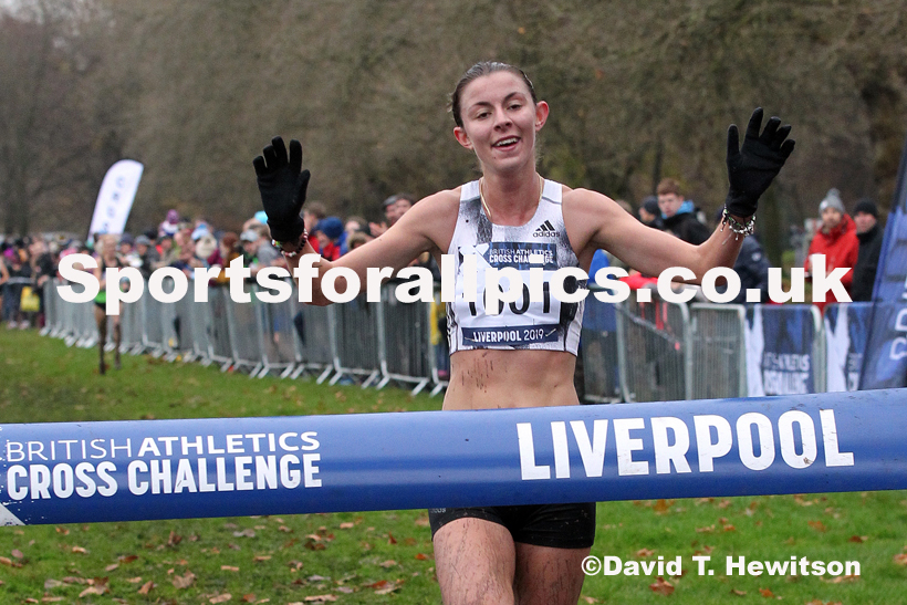 Senior and under-23 women, 2019 European Cross Country Trials and British Cross Challenge, Sefton Park, Liverpool.  Photo: David T. Hewitson/Sports for All Pics